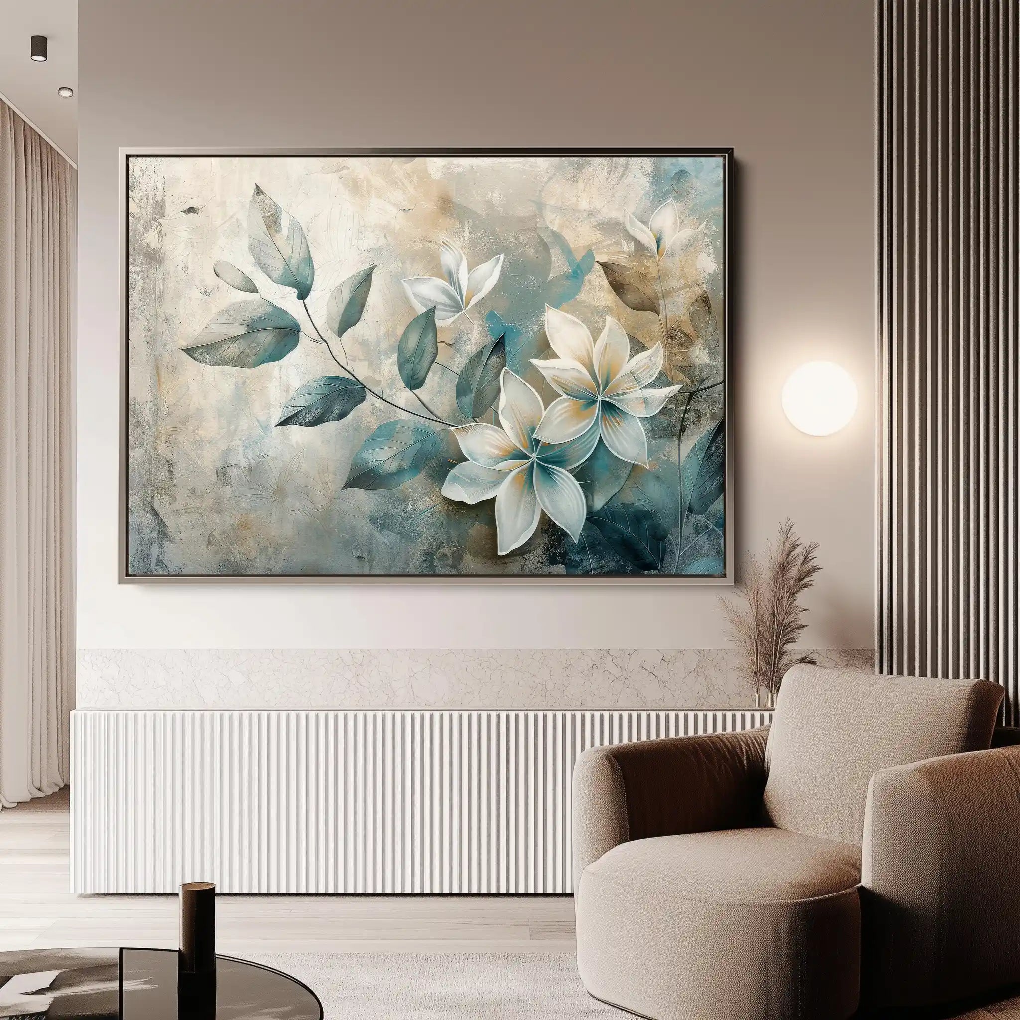 Floral Canvas Wall Art WAD035-F 90 x 60 cm / Stretched on hidden frame