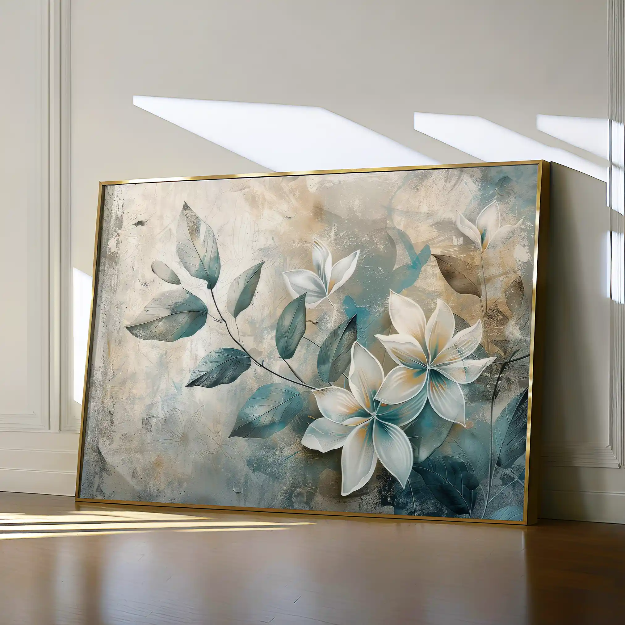 Floral Canvas Wall Art WAD035-F 90 x 60 cm / Stretched on hidden frame