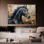 Horses 035 Canvas Art 90 x 60 cm / Stretched on hidden frame