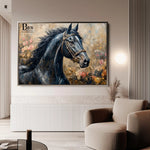 Horses 035 Canvas Art 90 x 60 cm / Stretched on hidden frame