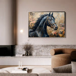 Horses 035 Canvas Art 90 x 60 cm / Stretched on hidden frame