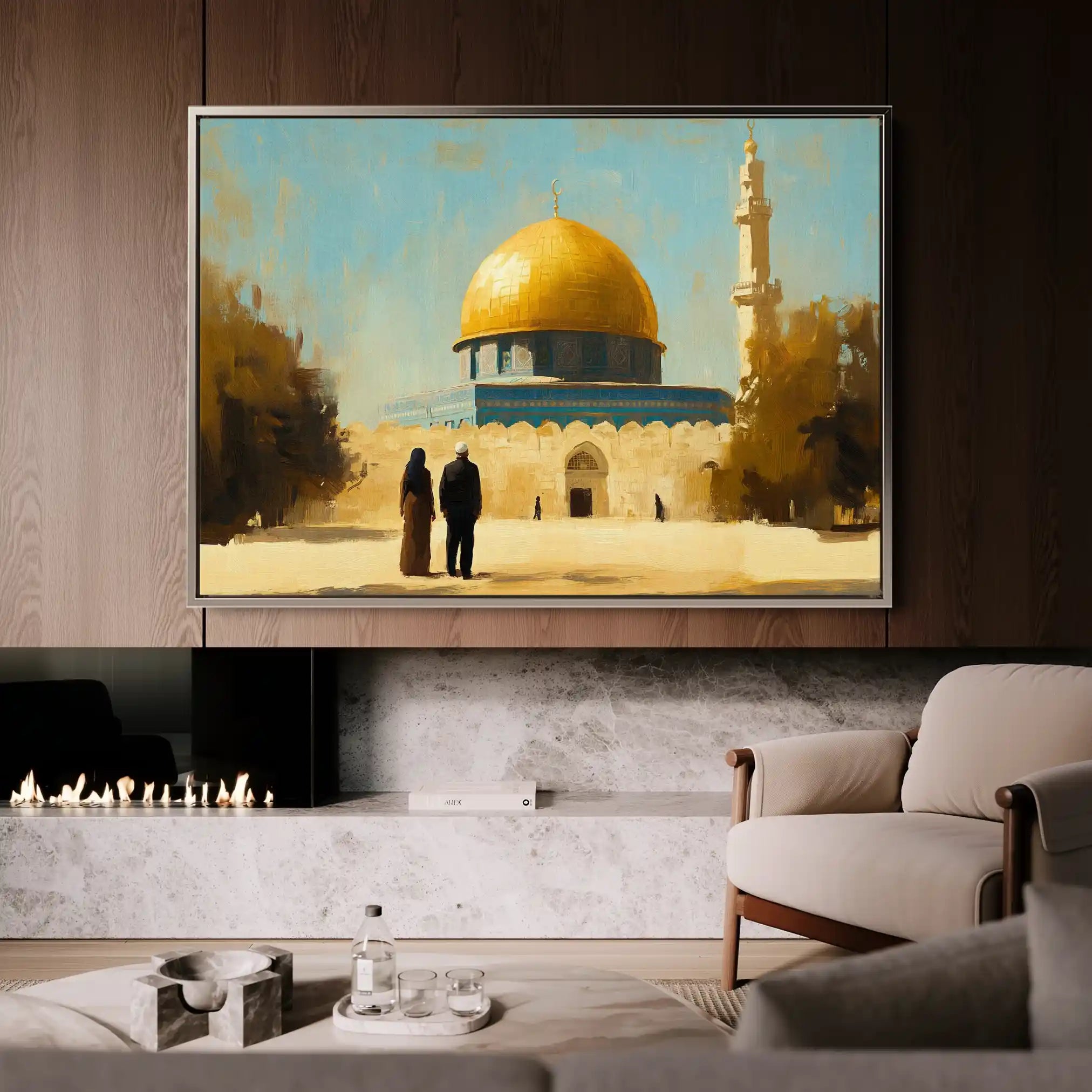Palestine 035 Canvas Art 90 x 60 cm / Stretched on hidden frame