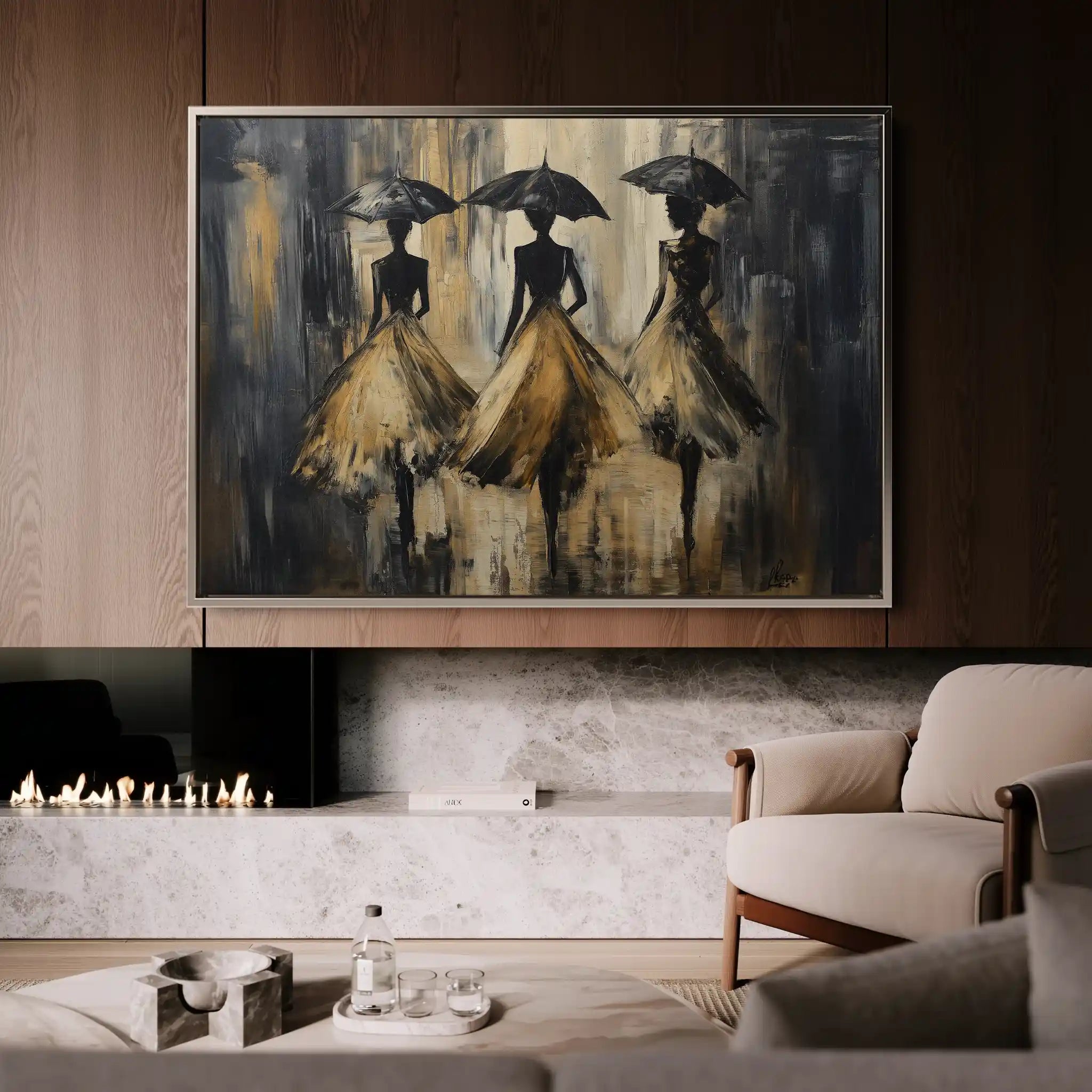 Portrait 035 Canvas Art 90 x 60 cm / Stretched on hidden frame