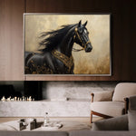 Horses 036 Canvas Art 90 x 60 cm / Stretched on hidden frame