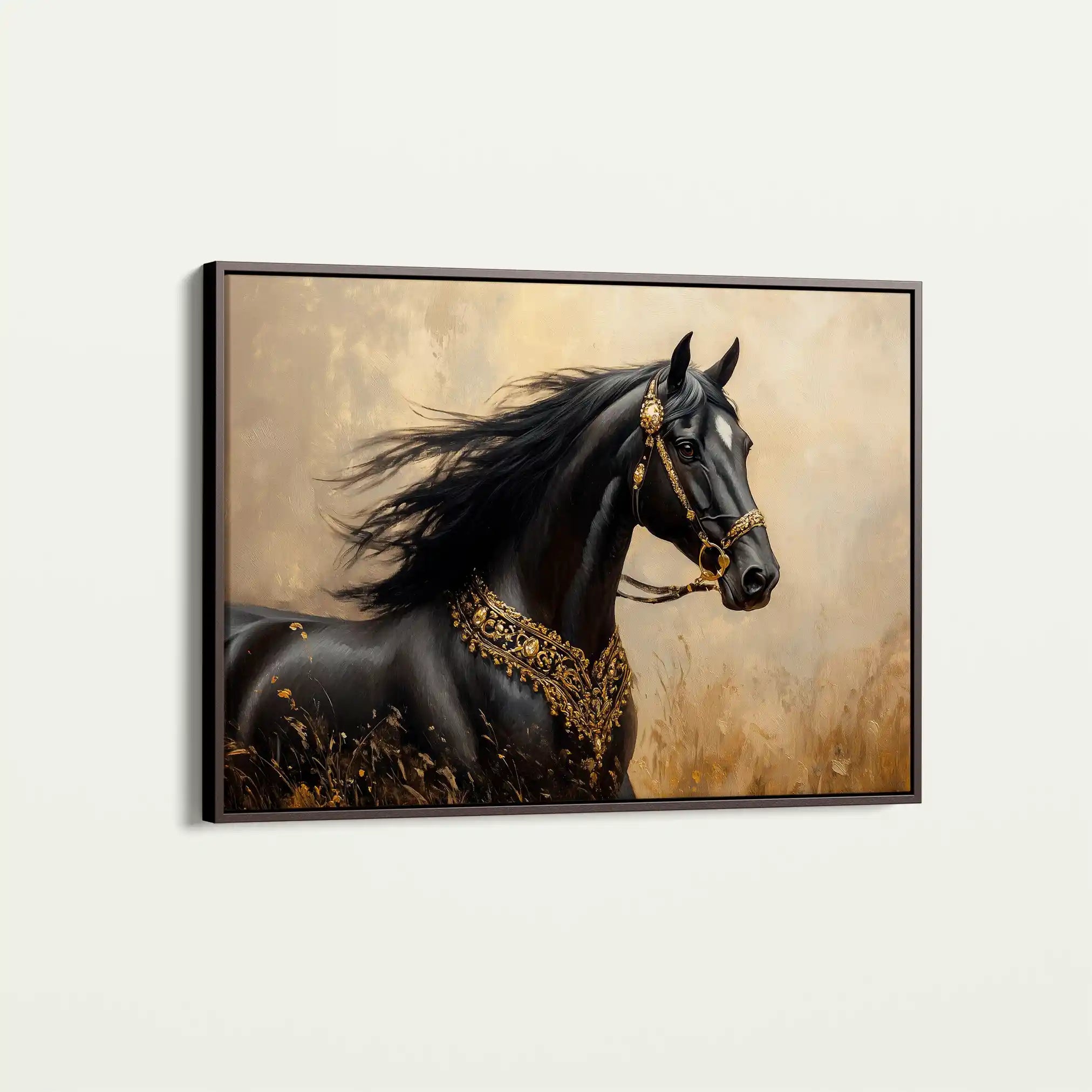 Horses 036 Canvas Art 90 x 60 cm / Stretched on hidden frame