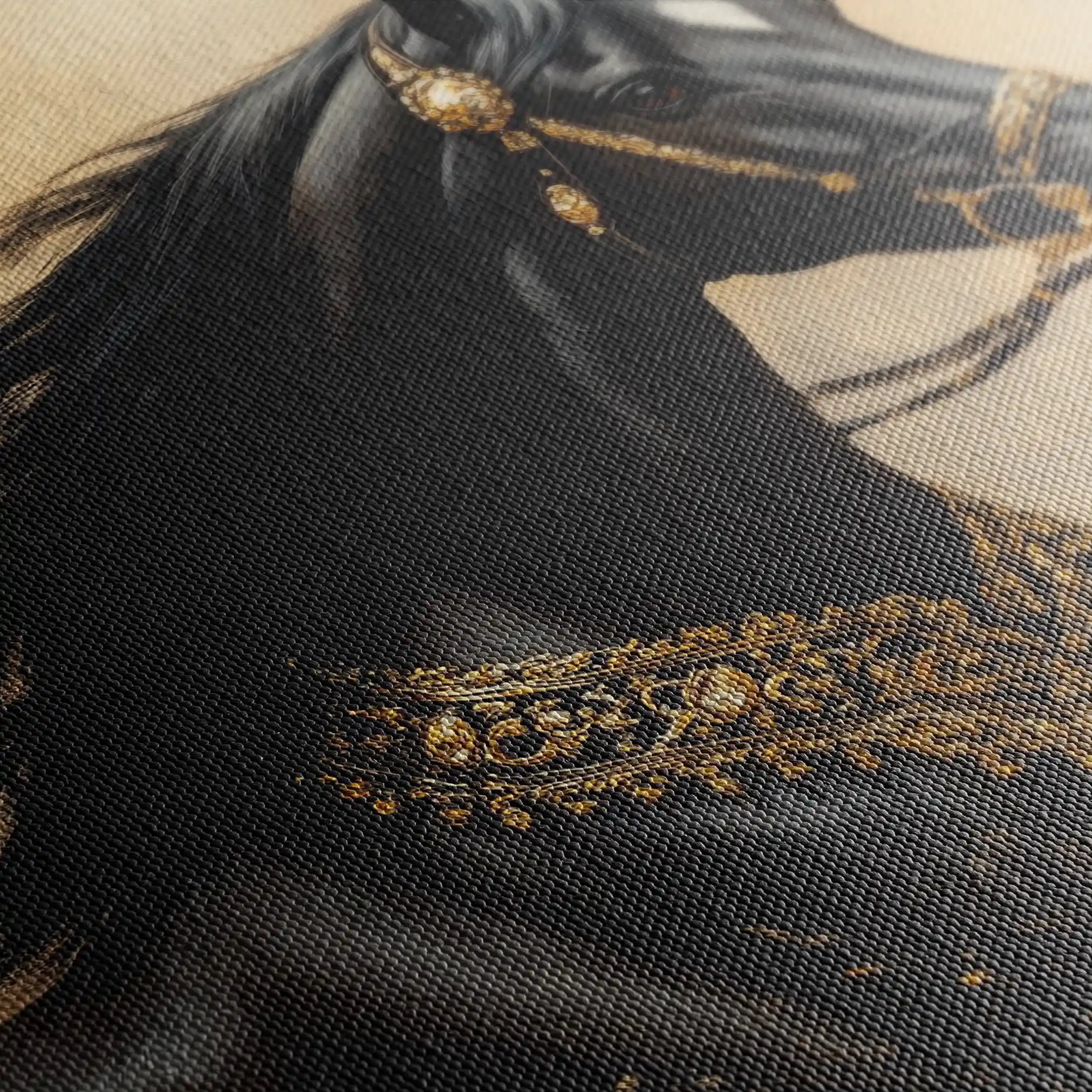 Horses 036 Canvas Art 90 x 60 cm / Stretched on hidden frame