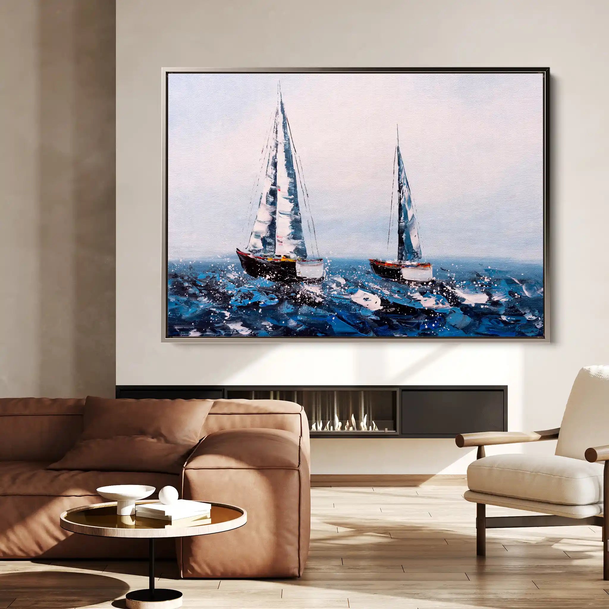 Landscape 036 Canvas Art 90 x 60 cm / Stretched on hidden frame