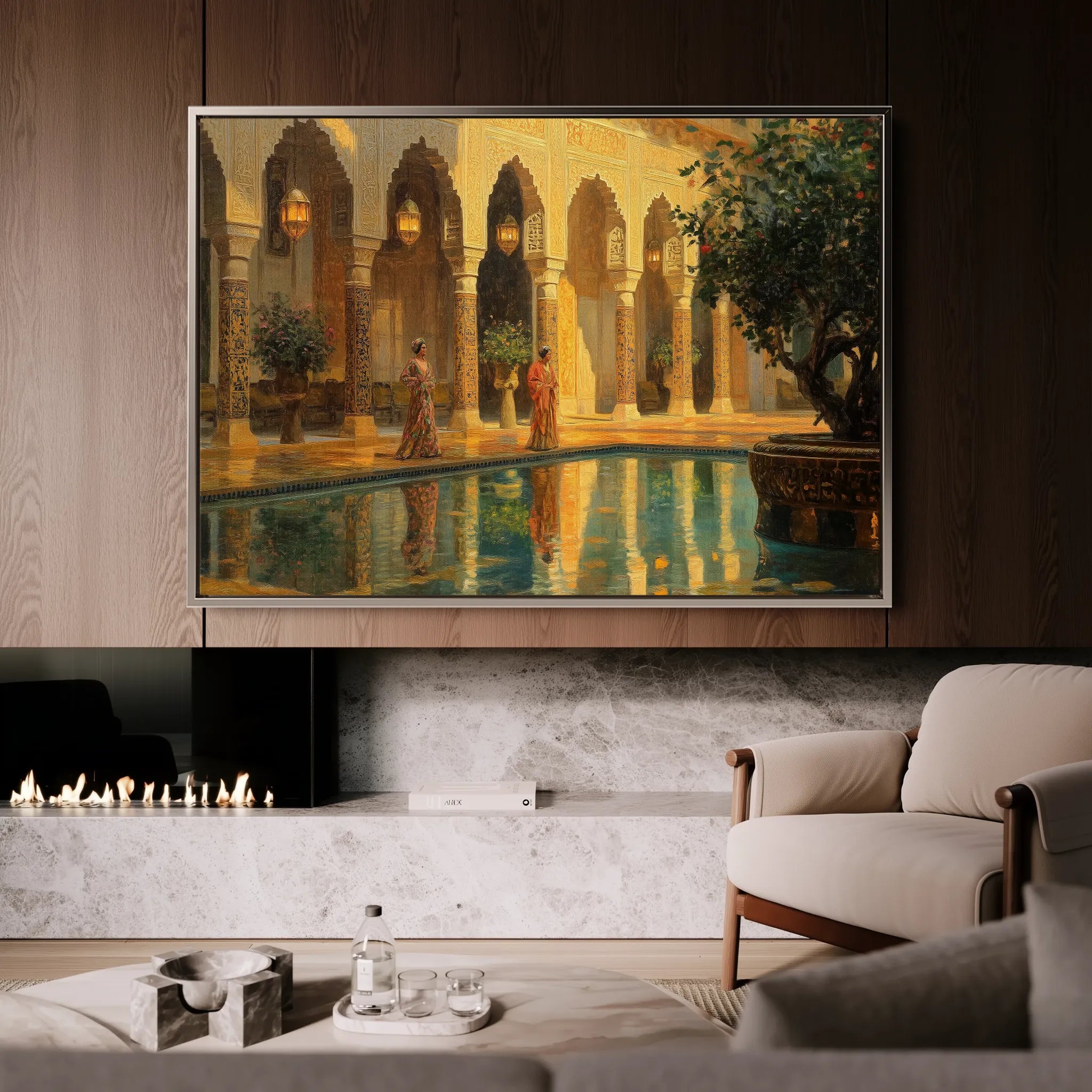 Orientalist Canvas Wall Art WAD036-OR 90 x 60 cm / Stretched on hidden frame