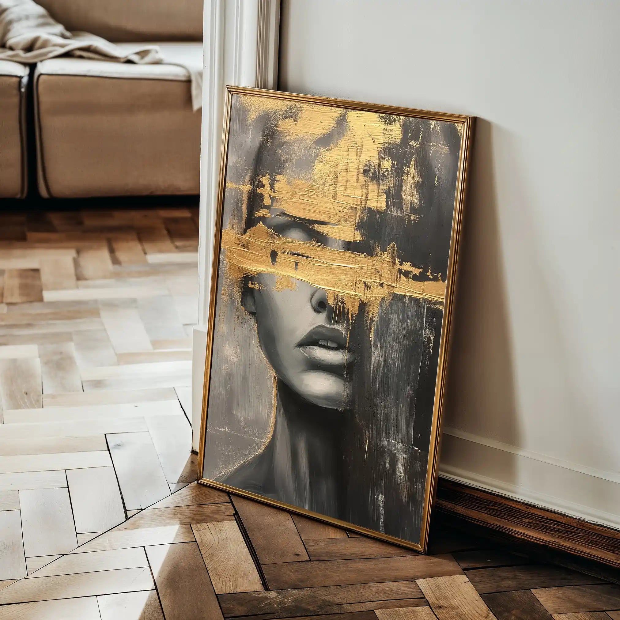 Portrait 036 Canvas Art 90 x 60 cm / Stretched on hidden frame