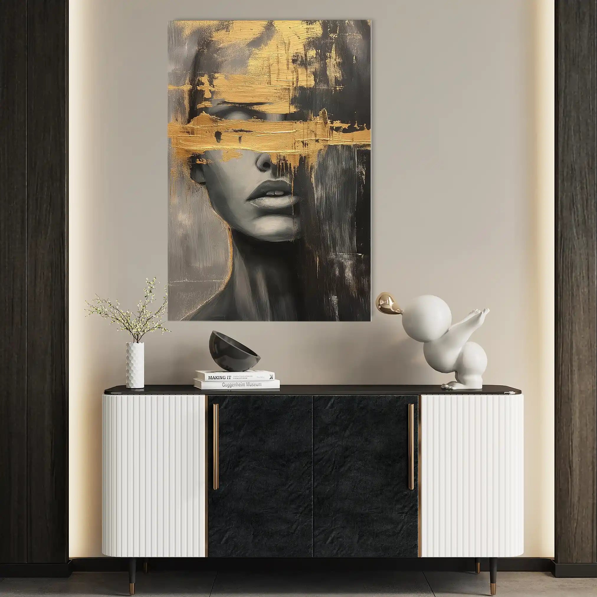 Portrait 036 Canvas Art 90 x 60 cm / Stretched on hidden frame