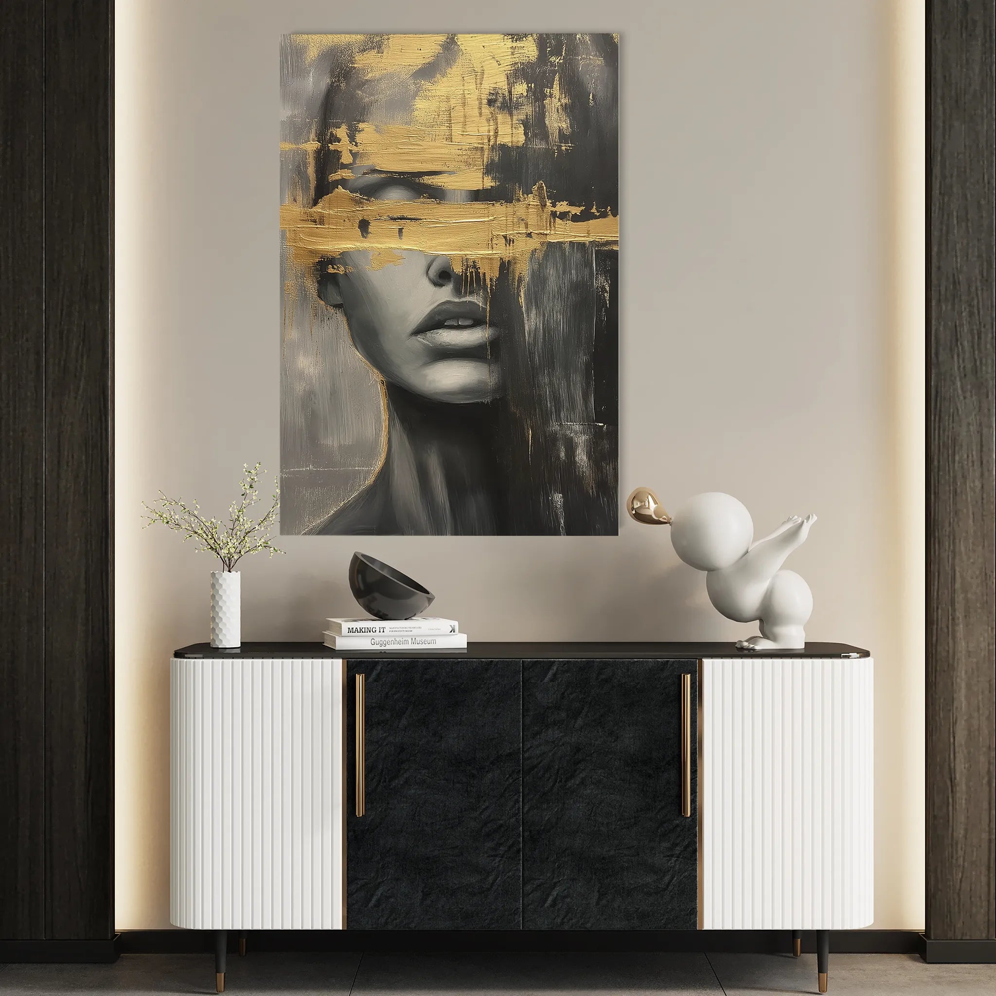 Portrait Canvas Wall Art WAD036-P 90 x 60 cm / Stretched on hidden frame