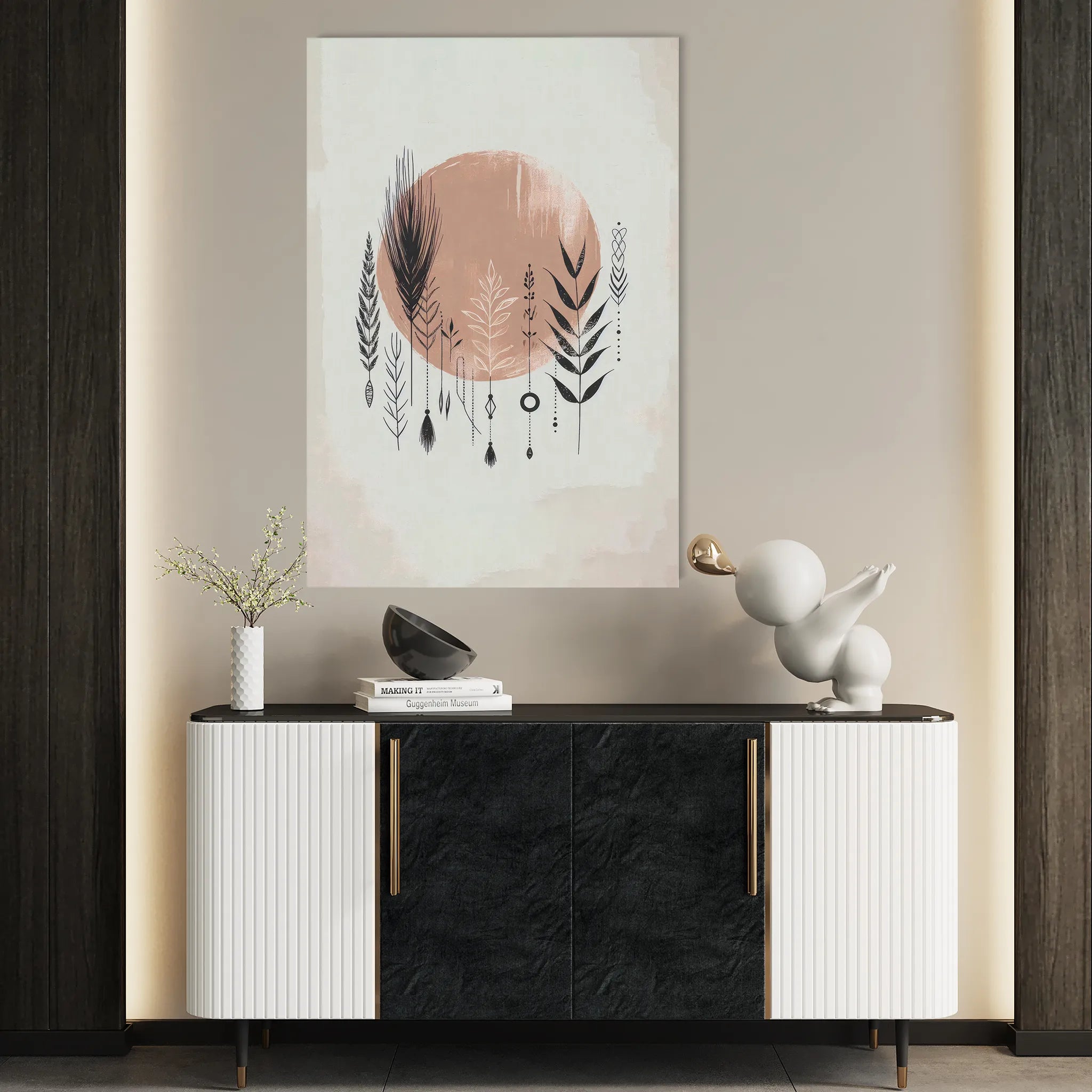Boho Canvas Wall Art WAD037-BH 90 x 60 cm / Stretched on hidden frame