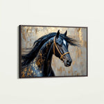 Horses 037 Canvas Art 90 x 60 cm / Stretched on hidden frame