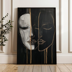 Portrait 037 Canvas Art 90 x 60 cm / Stretched on hidden frame