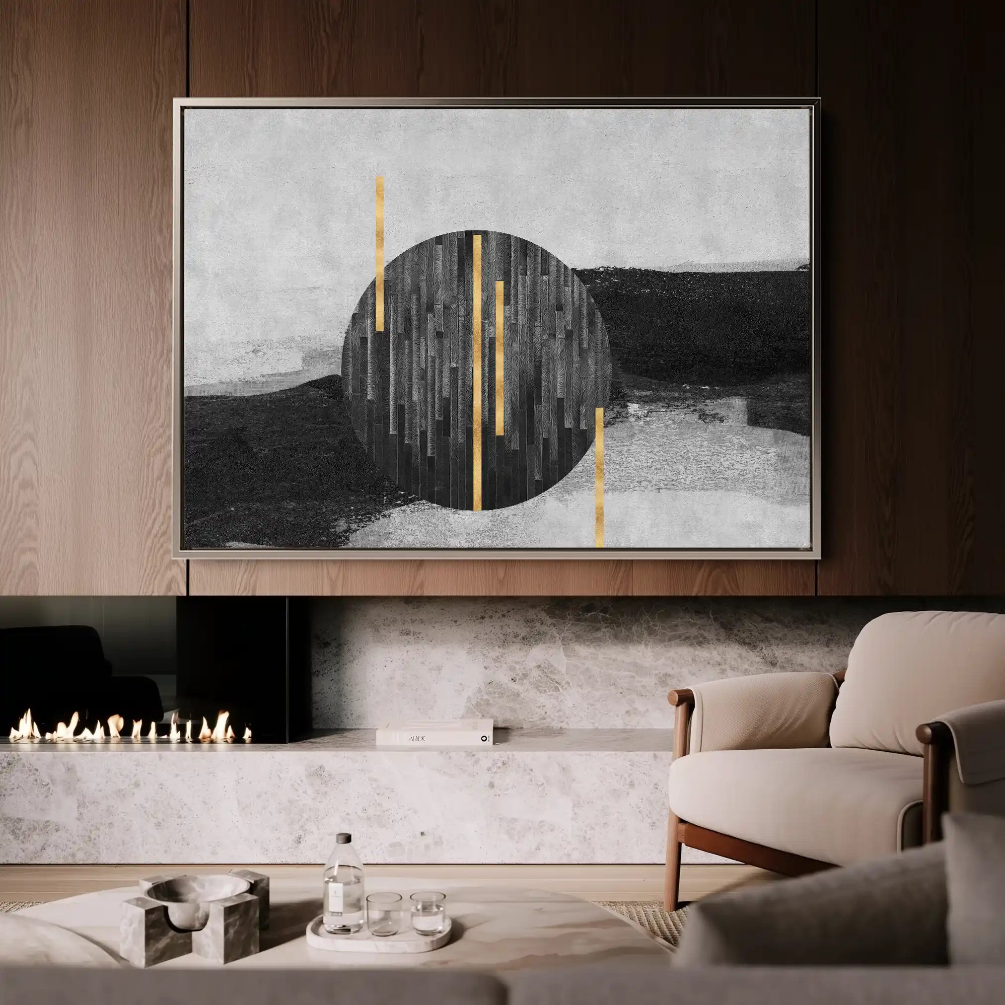 Abstract 038 Canvas Art 60 x 40 cm / Stretched on hidden frame