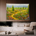 Landscape 038 Canvas Art 90 x 60 cm / Stretched on hidden frame