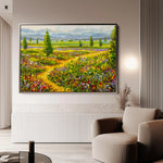 Landscape 038 Canvas Art 90 x 60 cm / Stretched on hidden frame