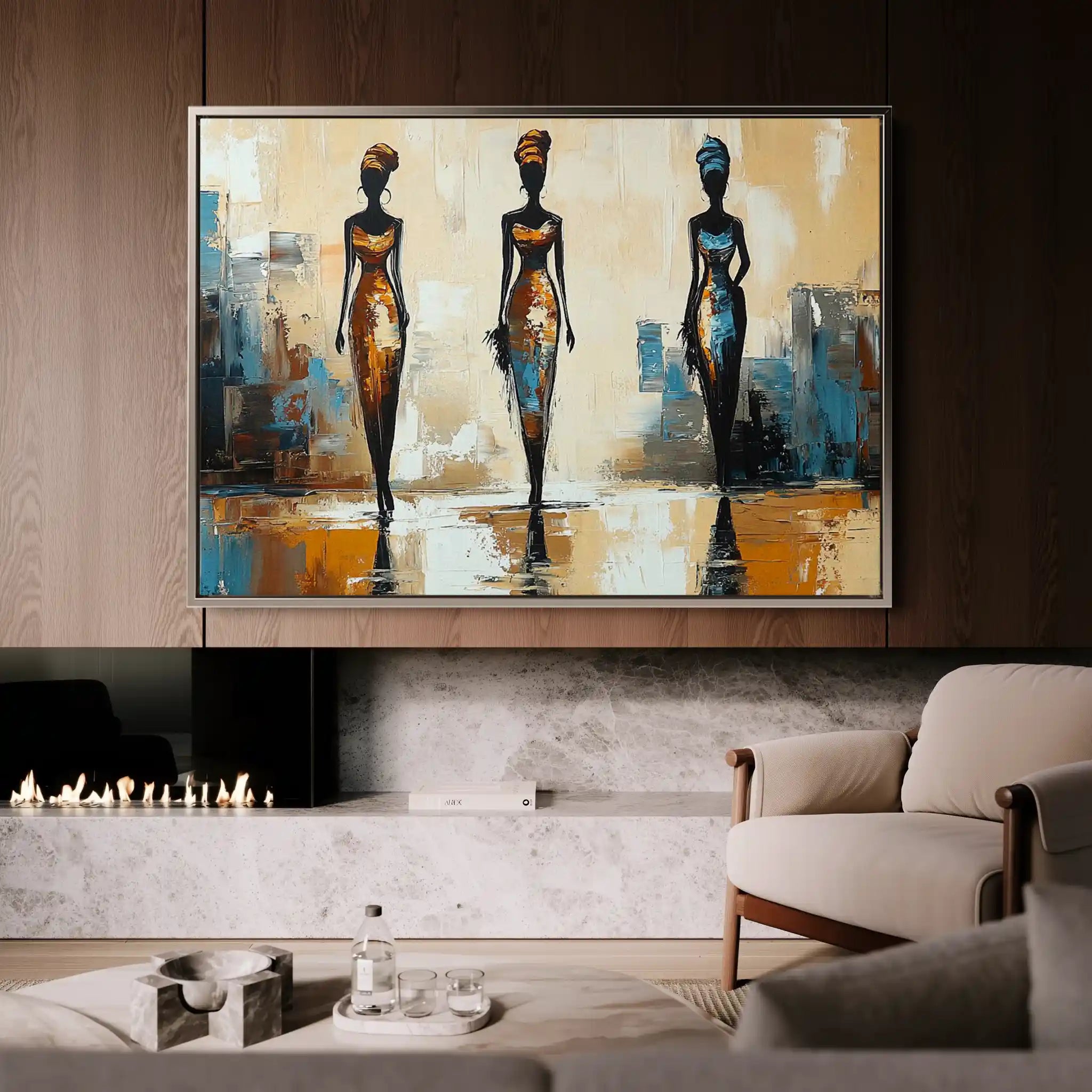 Portrait 038 Canvas Art 90 x 60 cm / Stretched on hidden frame