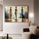 Portrait 038 Canvas Art 90 x 60 cm / Stretched on hidden frame