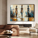 Portrait 038 Canvas Art 90 x 60 cm / Stretched on hidden frame