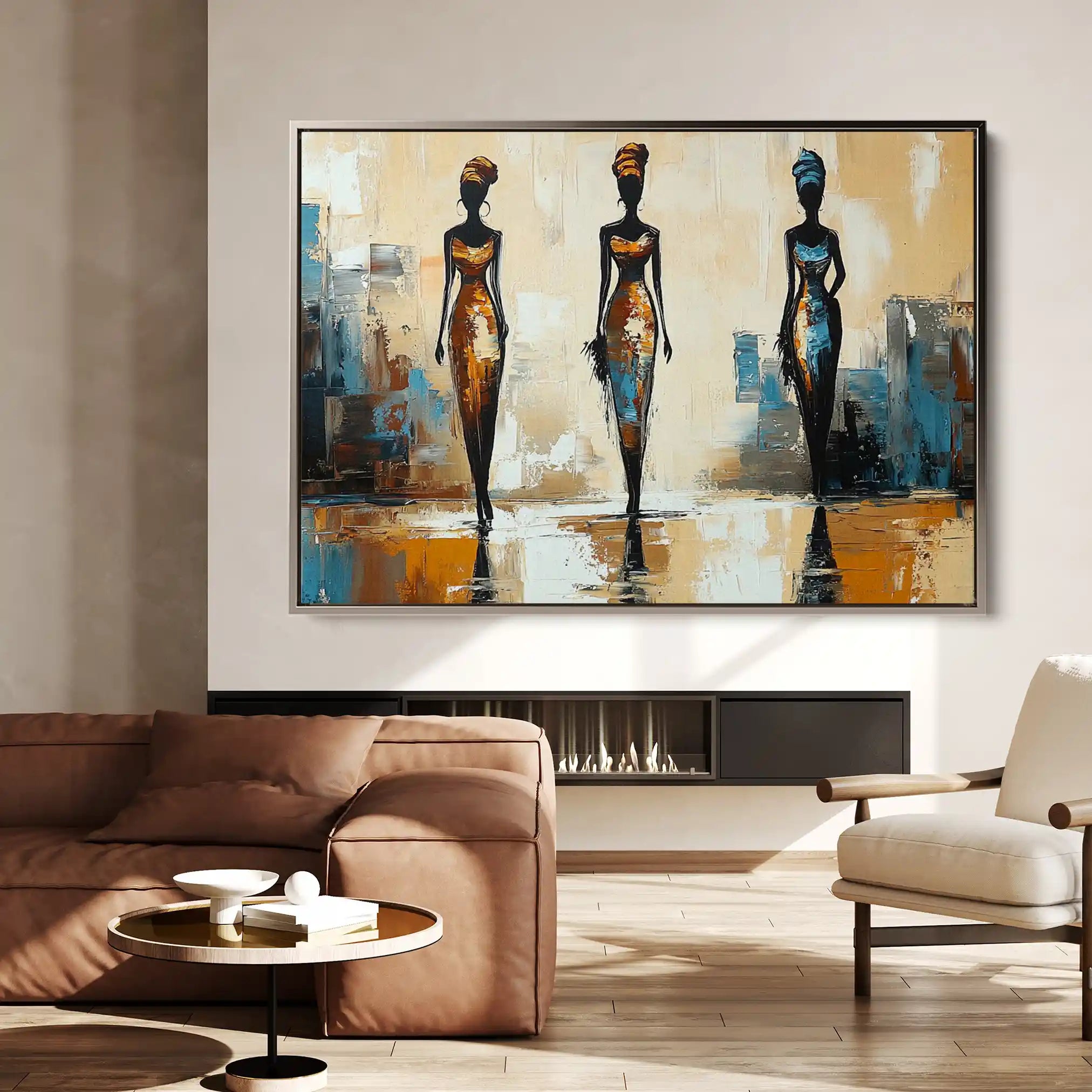 Portrait 038 Canvas Art 90 x 60 cm / Stretched on hidden frame