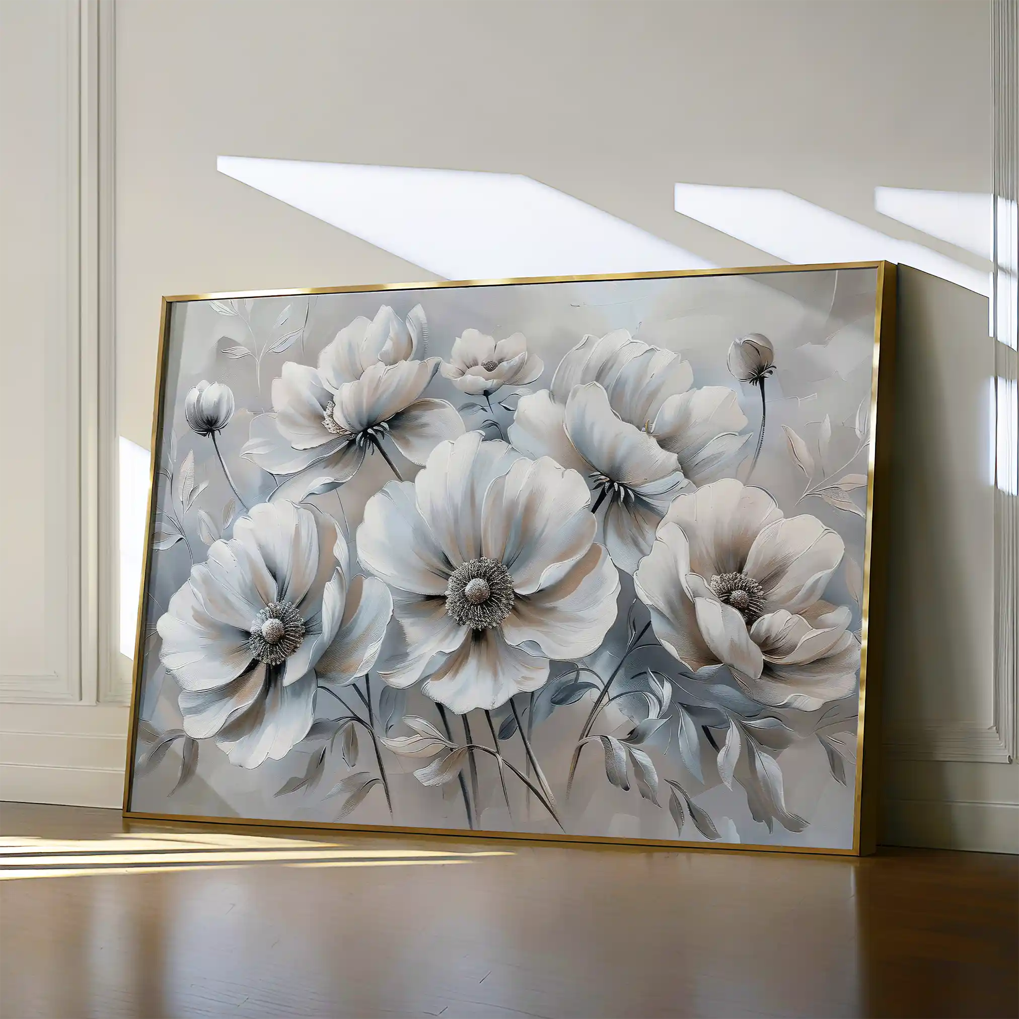 Floral Canvas Wall Art WAD039-F 90 x 60 cm / Stretched on hidden frame