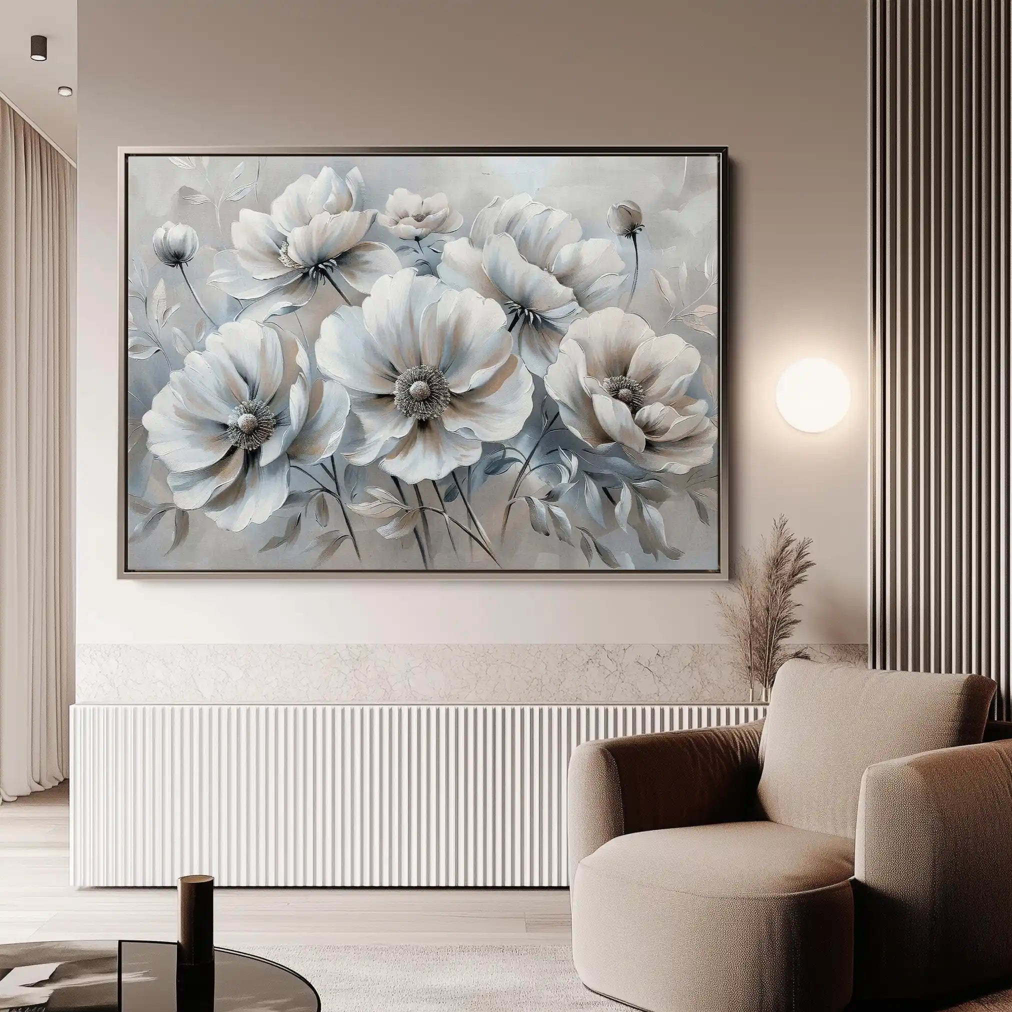 Floral Canvas Wall Art WAD039-F 90 x 60 cm / Stretched on hidden frame