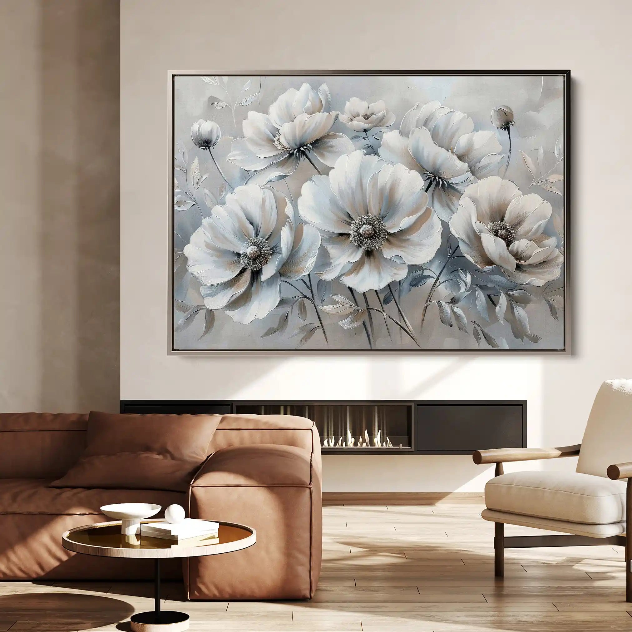 Floral Canvas Wall Art WAD039-F 90 x 60 cm / Stretched on hidden frame