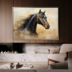 Horses 039 Canvas Art 90 x 60 cm / Stretched on hidden frame