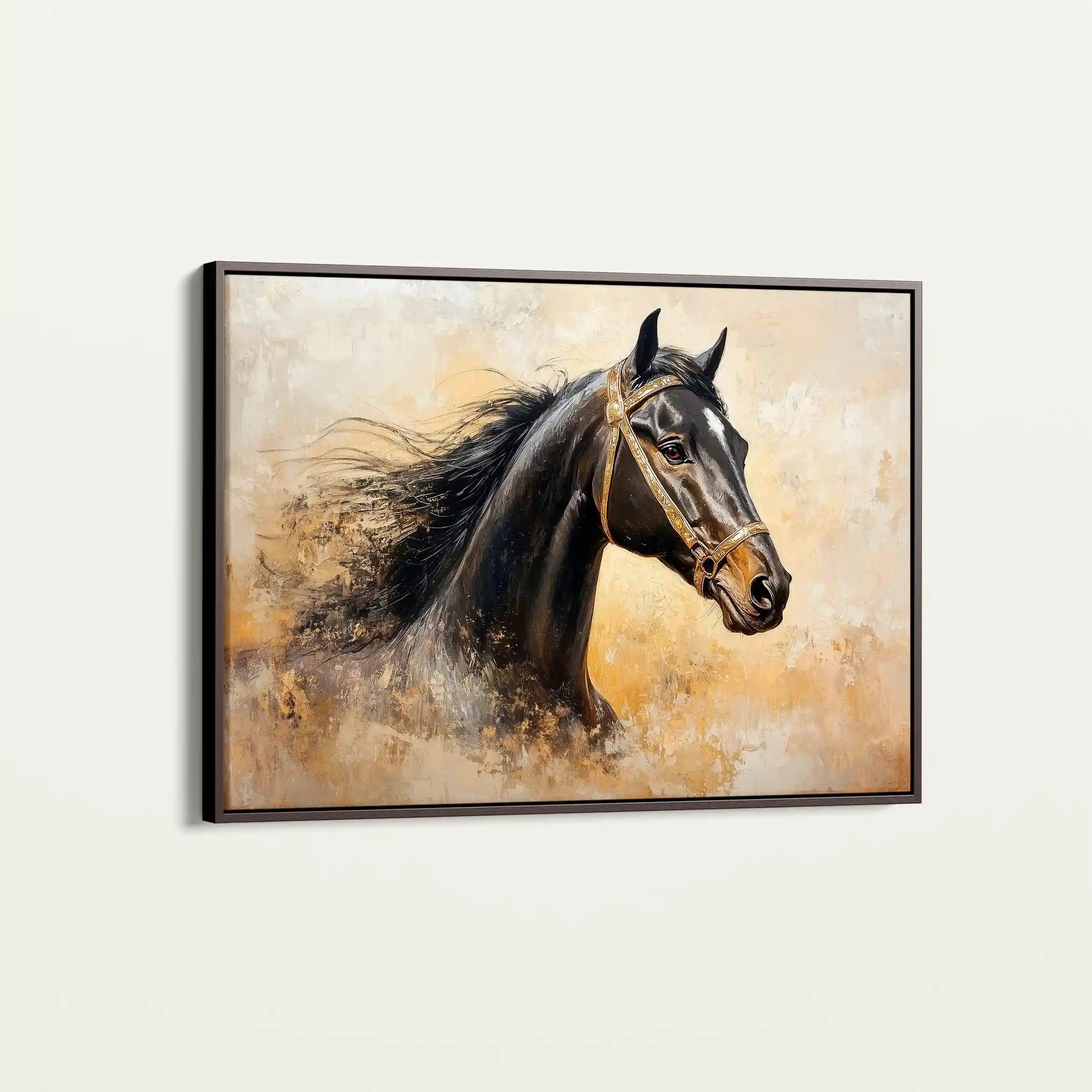 Horses 039 Canvas Art 90 x 60 cm / Stretched on hidden frame
