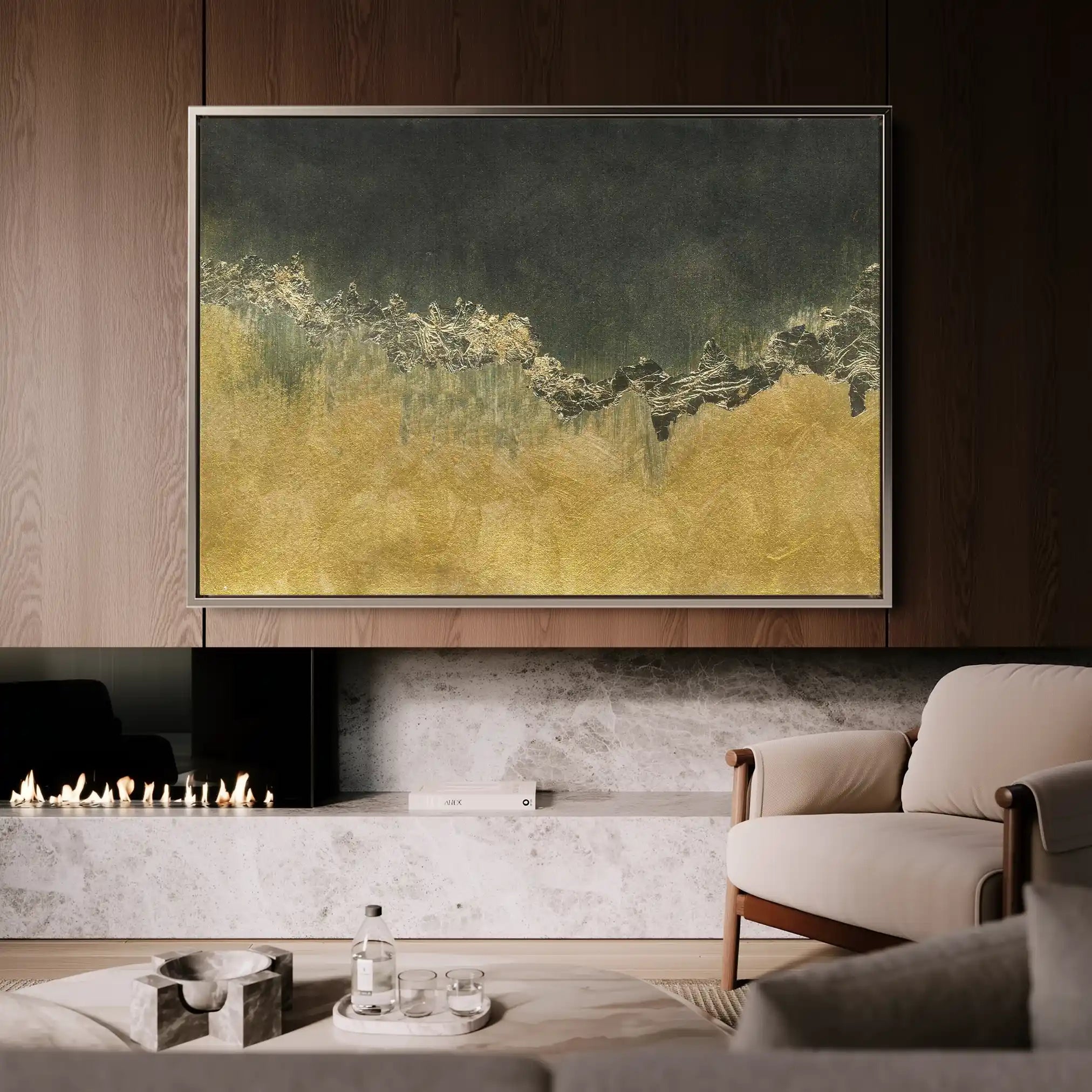 Abstract 040 Canvas Art 60 x 40 cm / Stretched on hidden frame