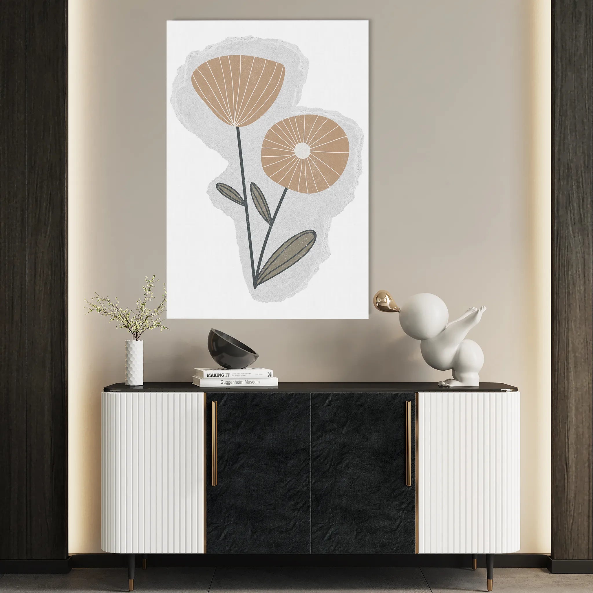 Boho Canvas Wall Art WAD040-BH 90 x 60 cm / Stretched on hidden frame