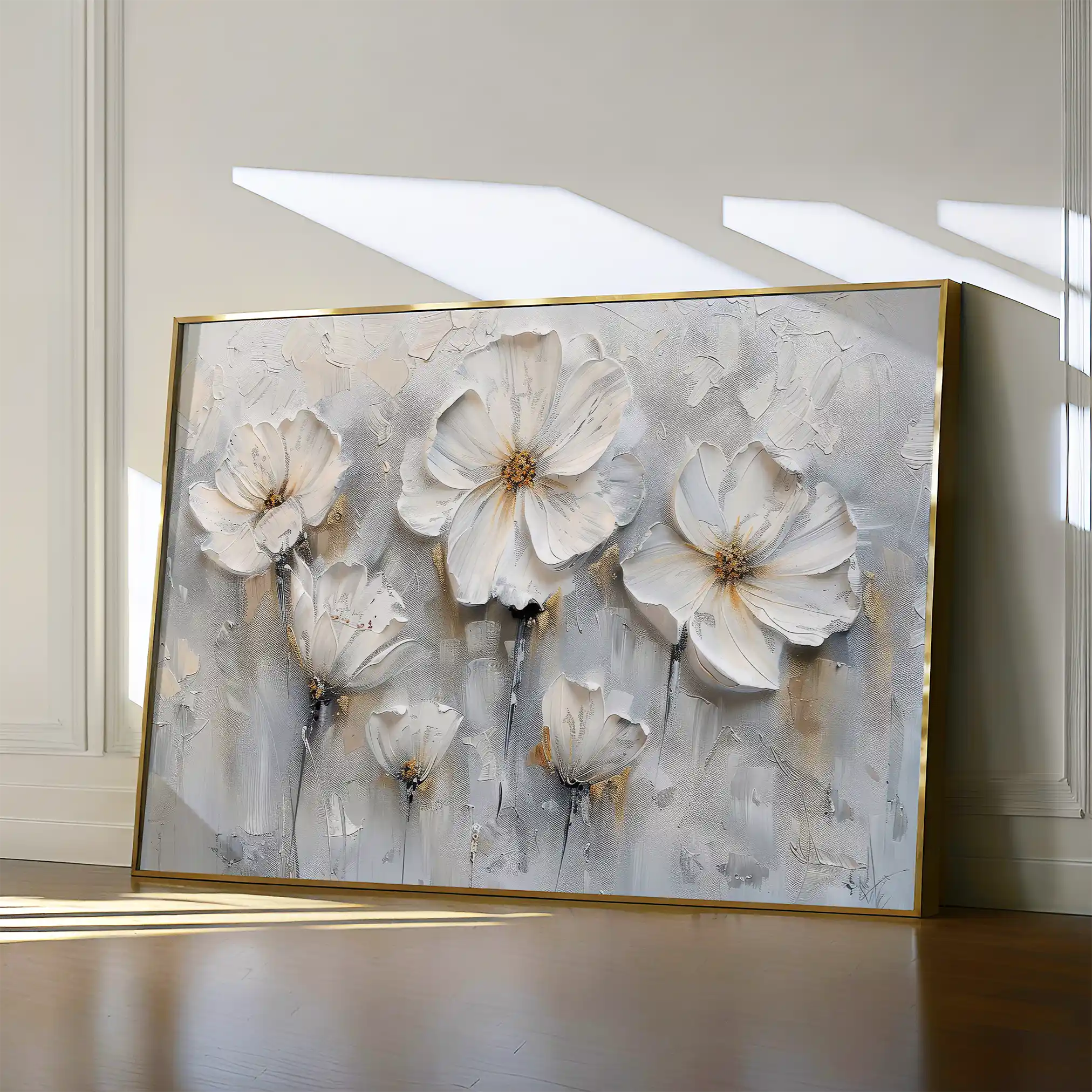Floral Canvas Wall Art WAD040-F 90 x 60 cm / Stretched on hidden frame