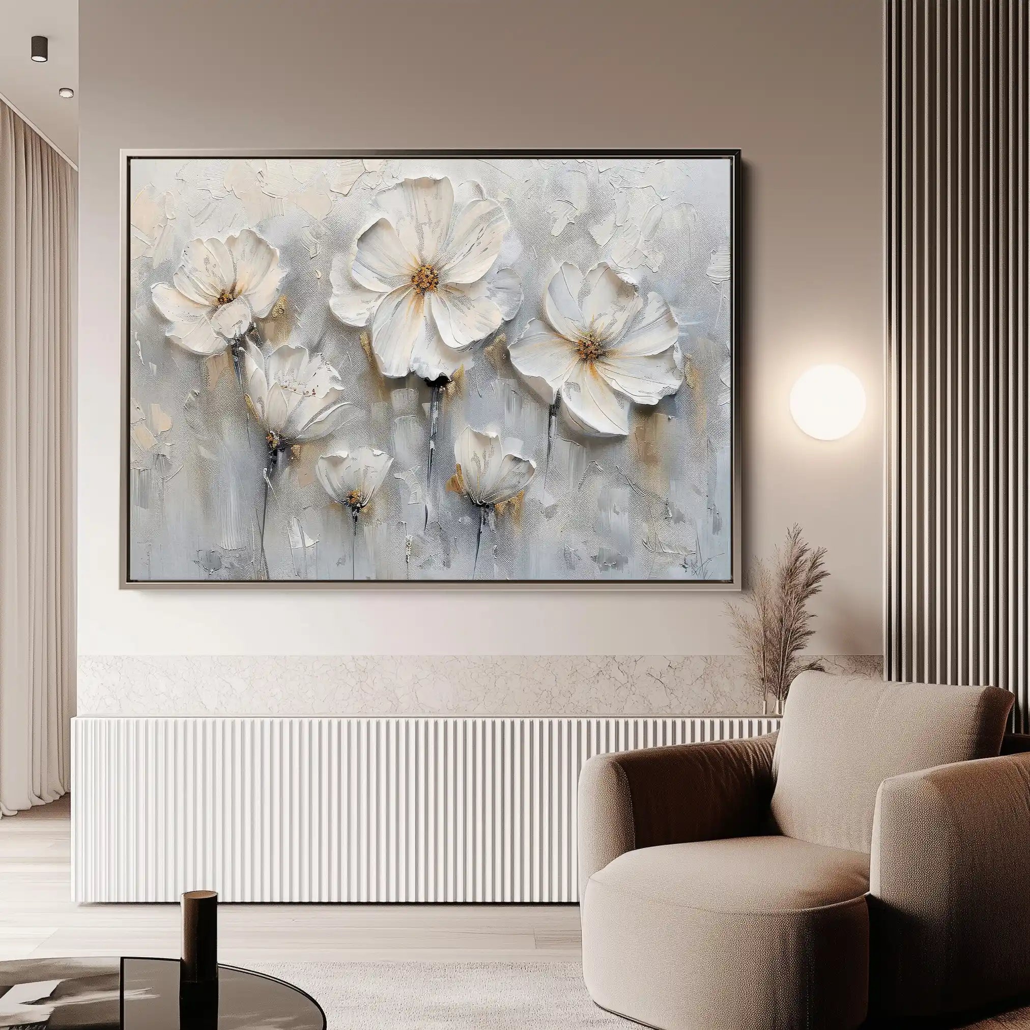 Floral Canvas Wall Art WAD040-F 90 x 60 cm / Stretched on hidden frame