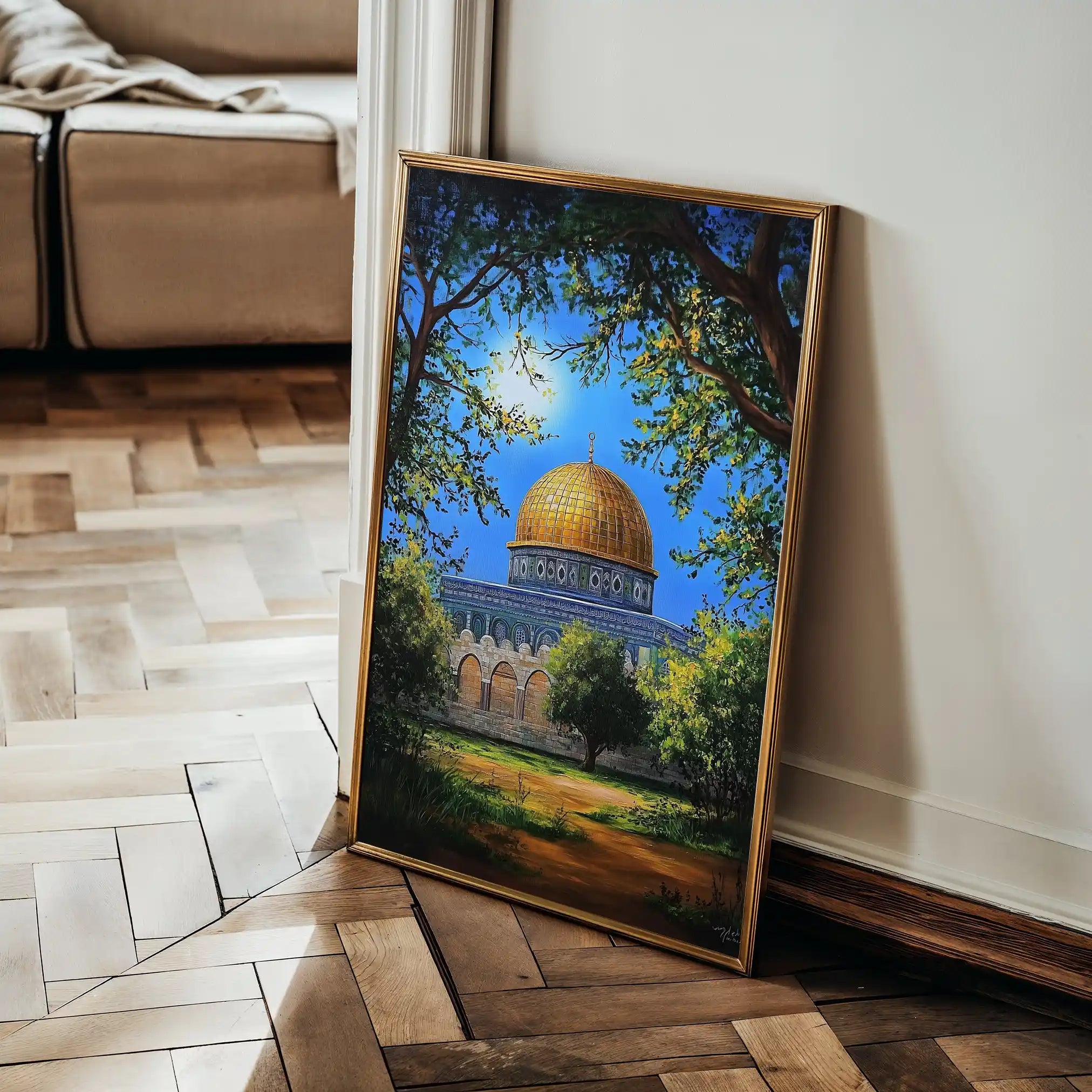 Palestine 040 Canvas Art 90 x 60 cm / Stretched on hidden frame