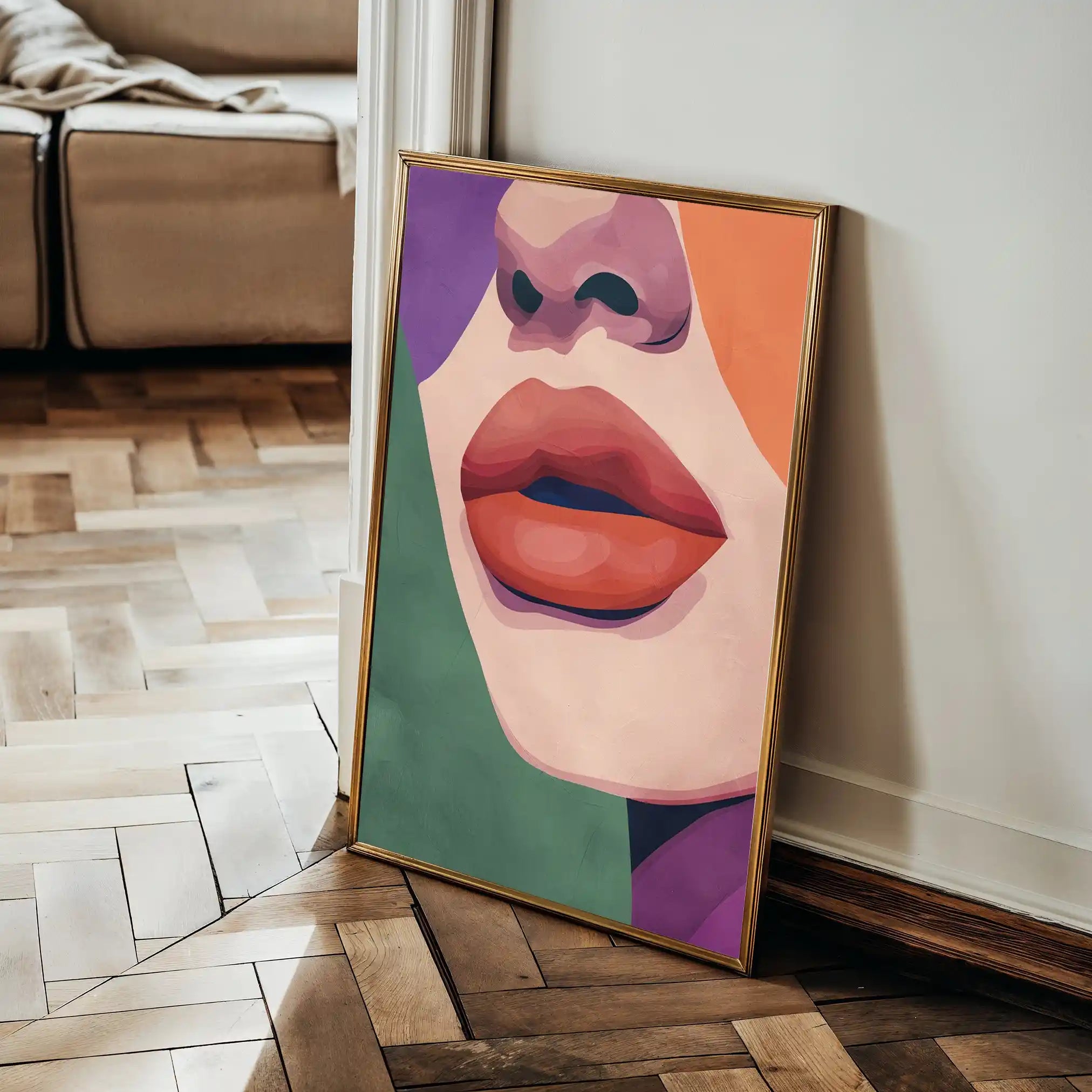 Portrait 040 Canvas Art 90 x 60 cm / Stretched on hidden frame