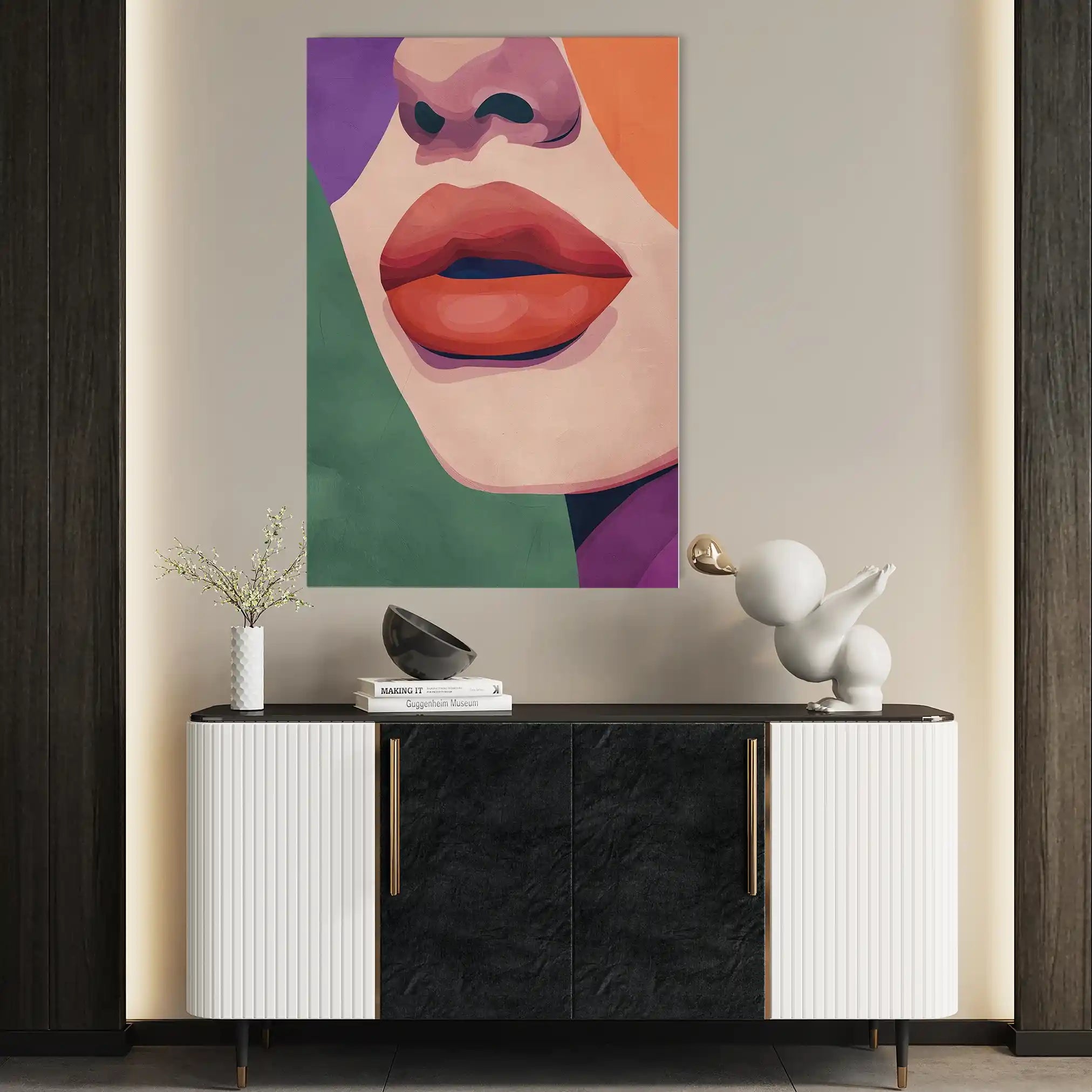 Portrait 040 Canvas Art 90 x 60 cm / Stretched on hidden frame