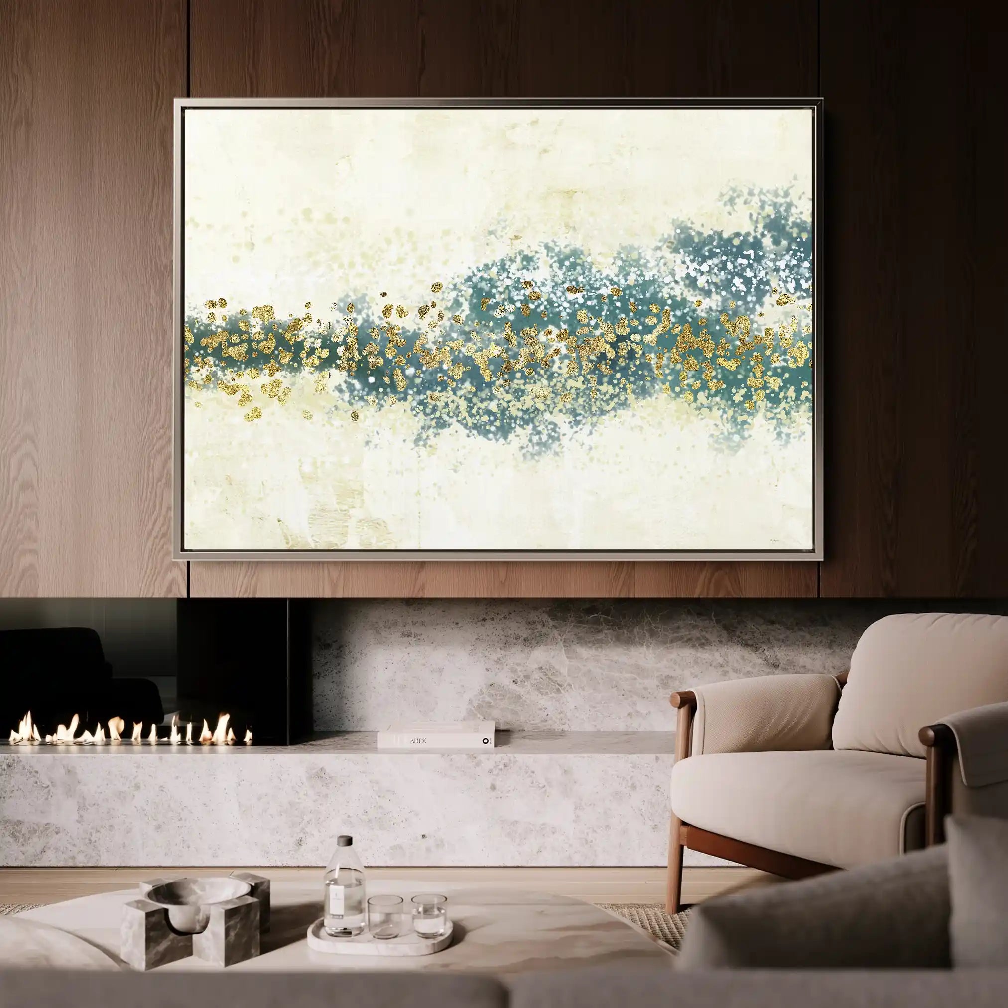 Abstract 041 Canvas Art 60 x 40 cm / Stretched on hidden frame