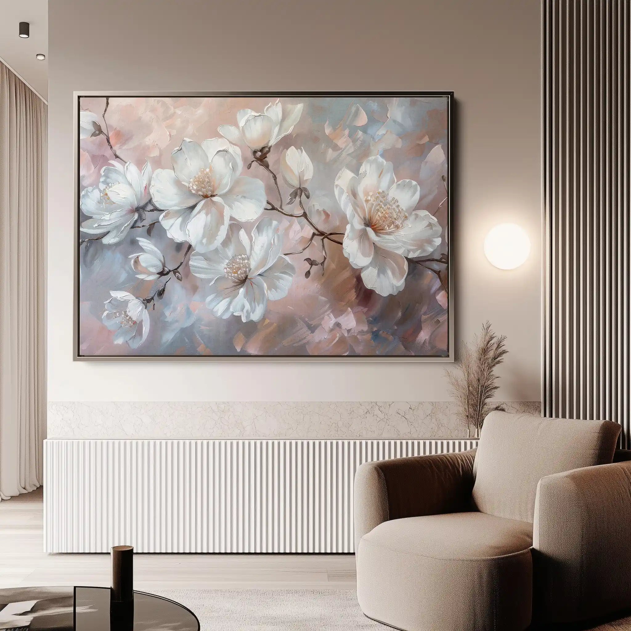 Floral Canvas Wall Art WAD041-F 90 x 60 cm / Stretched on hidden frame