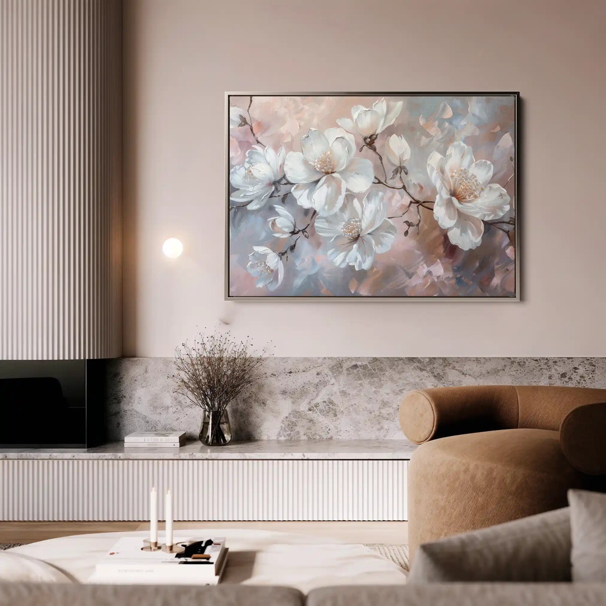 Floral Canvas Wall Art WAD041-F 90 x 60 cm / Stretched on hidden frame