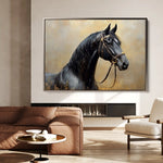 Horses 041 Canvas Art 90 x 60 cm / Stretched on hidden frame