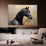 Horses 041 Canvas Art 90 x 60 cm / Stretched on hidden frame
