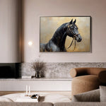 Horses 041 Canvas Art 90 x 60 cm / Stretched on hidden frame