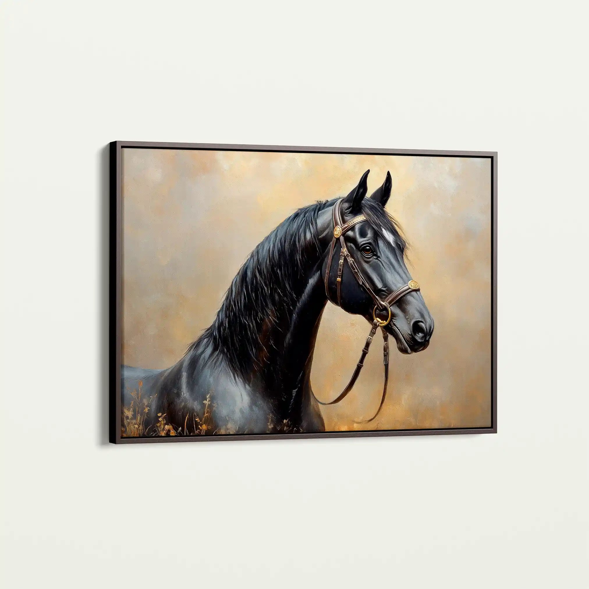 Horses 041 Canvas Art 90 x 60 cm / Stretched on hidden frame