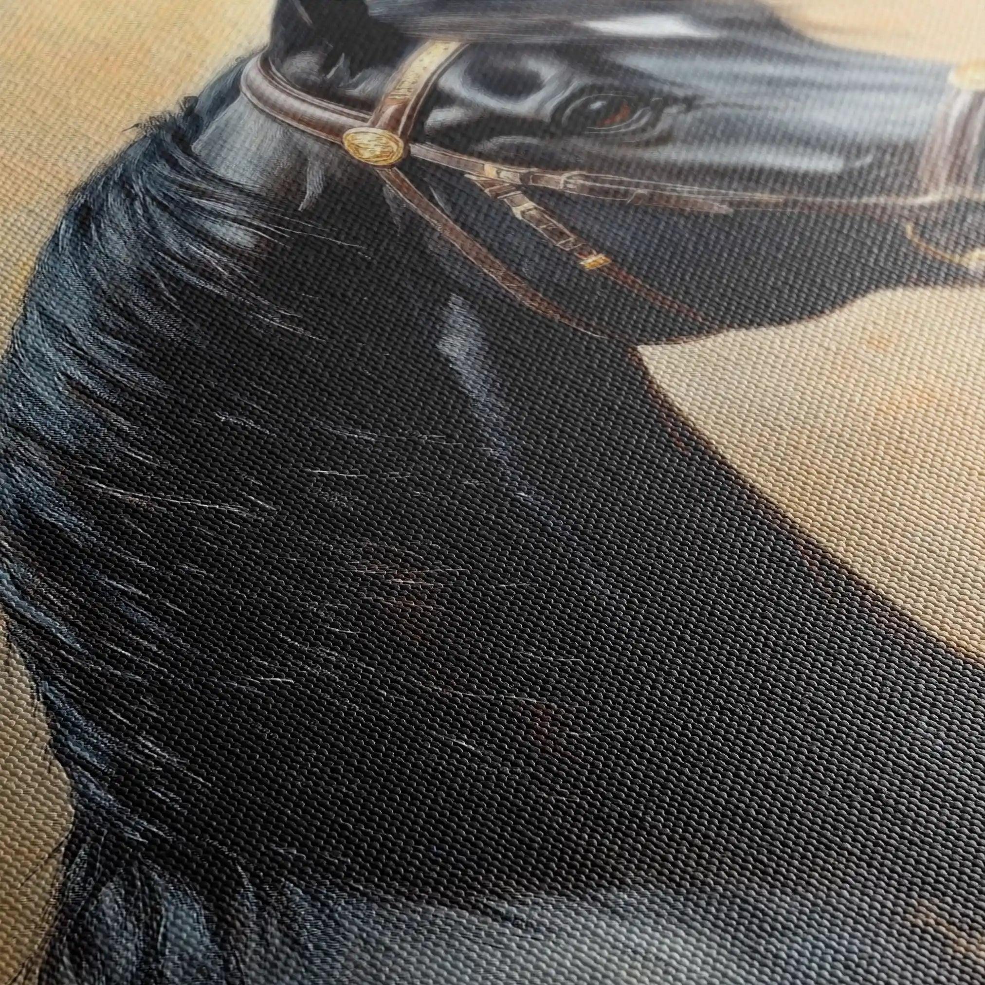 Horses 041 Canvas Art 90 x 60 cm / Stretched on hidden frame