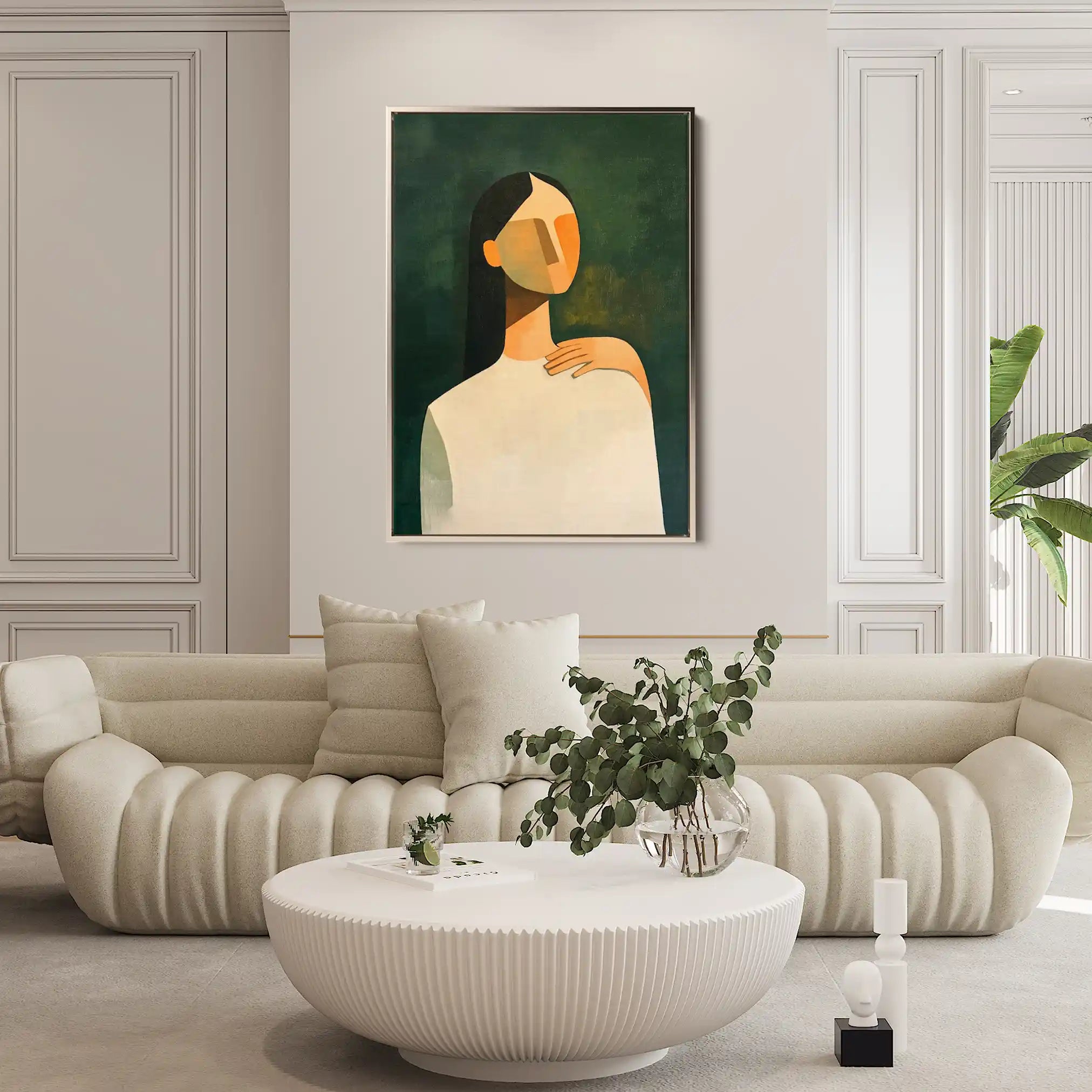 Portrait 041 Canvas Art 90 x 60 cm / Stretched on hidden frame