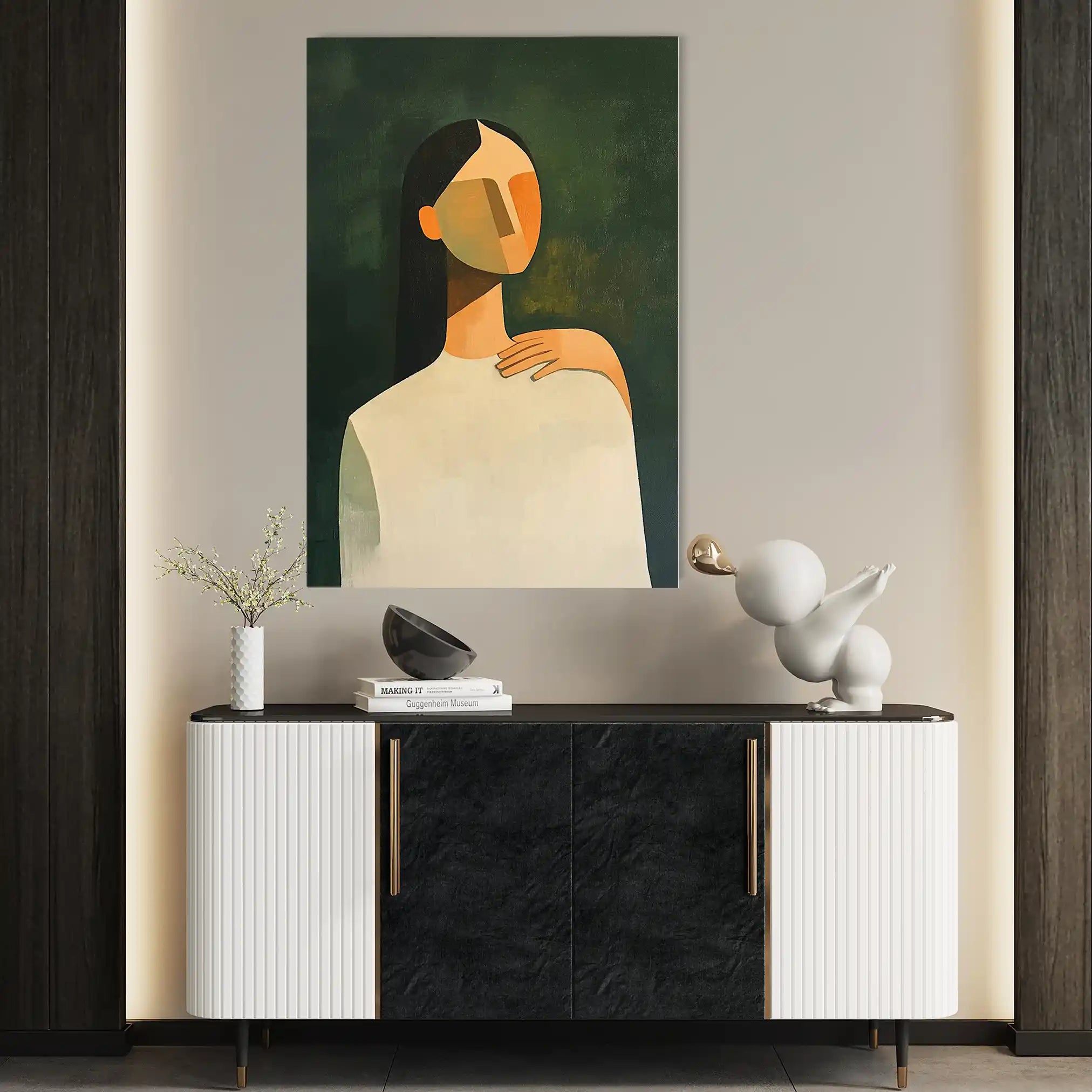 Portrait 041 Canvas Art 90 x 60 cm / Stretched on hidden frame