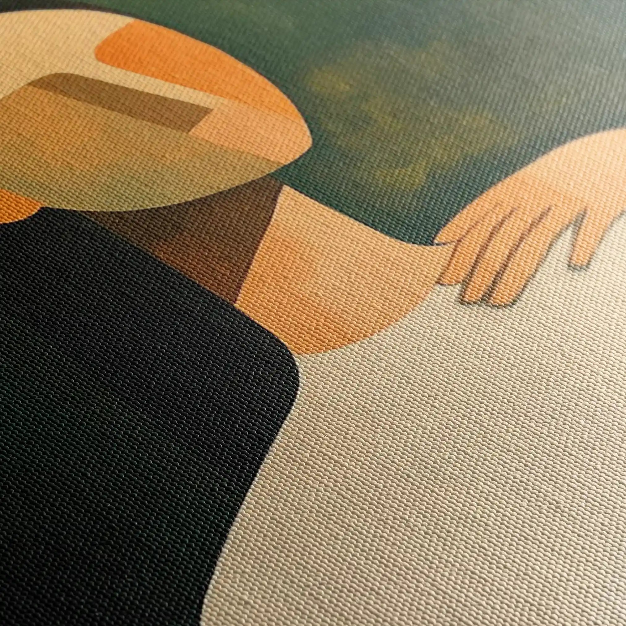 Portrait 041 Canvas Art 90 x 60 cm / Stretched on hidden frame