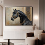 Horses 042 Canvas Art 90 x 60 cm / Stretched on hidden frame