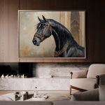 Horses 042 Canvas Art 90 x 60 cm / Stretched on hidden frame